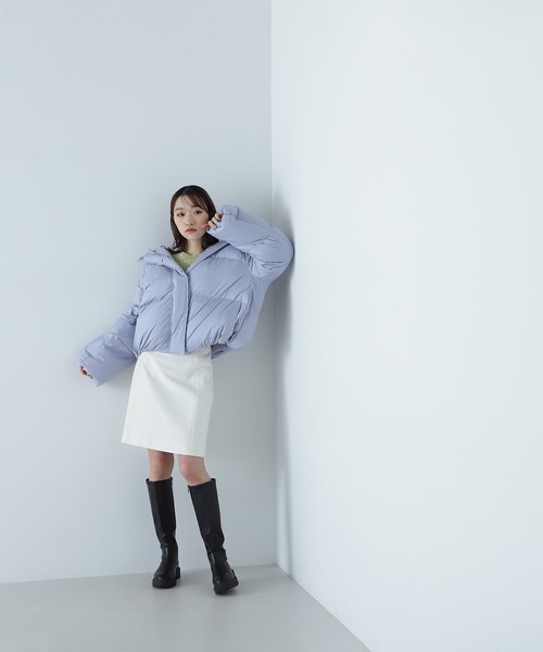NATURAL BEAUTY BASIC(ナチュラルビューティーベーシック)の「◇ショートフードダウン(ダウンジャケット/コート・レディース・ブラウン/ピンク/ブルー・SMALL/MEDIUM)」の16枚目の写真