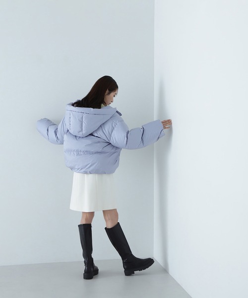 NATURAL BEAUTY BASIC(ナチュラルビューティーベーシック)の「◇ショートフードダウン(ダウンジャケット/コート・レディース・ブラウン/ピンク/ブルー・SMALL/MEDIUM)」の18枚目の写真