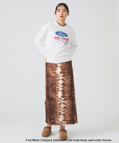 GOOD ROCK SPEED（グッドロックスピード）の「【別注】GOOD ROCK SPEED / FORD スウェット（スウェット・レディース・ホワイト/グレー・ONE SIZE）」の4枚目の写真