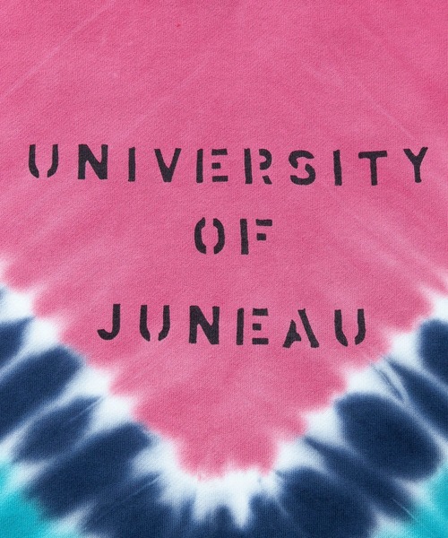 CUBE SUGAR（キューブシュガー）の「CUBE SUGAR/キューブシュガー　裏毛タイダイPOクルーネック（スウェット・レディース・ピンク/イエロー・FREE）」の4枚目の写真