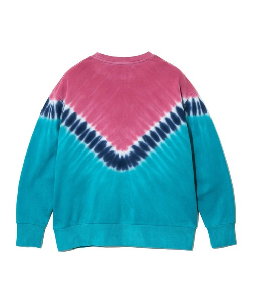 CUBE SUGAR（キューブシュガー）の「CUBE SUGAR/キューブシュガー　裏毛タイダイPOクルーネック（スウェット・レディース・ピンク/イエロー・FREE）」の10枚目の写真