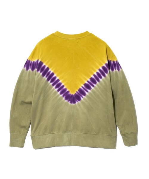CUBE SUGAR（キューブシュガー）の「CUBE SUGAR/キューブシュガー　裏毛タイダイPOクルーネック（スウェット・レディース・ピンク/イエロー・FREE）」の12枚目の写真