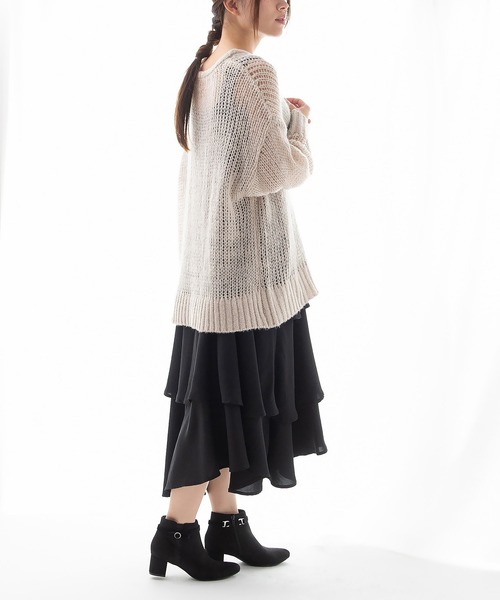 JELLY BEANS(ジェリービーンズ)の「2WAYリボンベルトショートブーツ(204-43054)JELLY BEANS(ジェリービーンズ)(ブーツ・レディース・ネイビー/ブラック系/グレイッシュベージュ・L/M/S)」の15枚目の写真