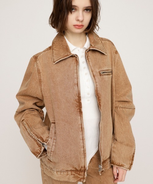 セール】FRONT ZIP BOXY BZ-BE フロント ジップ ボクシー ブルゾン