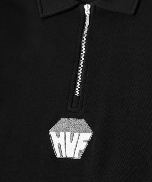 HUF(ハフ)の「BIG BLOCK 1/4 ZIP FRENCH TERRY / HUF ハフ トップス(スウェット・メンズ・ブラック/グリーン系その他・SMALL/MEDIUM/LARGE/X-LARGE/XX-LARGE)」の5枚目の写真