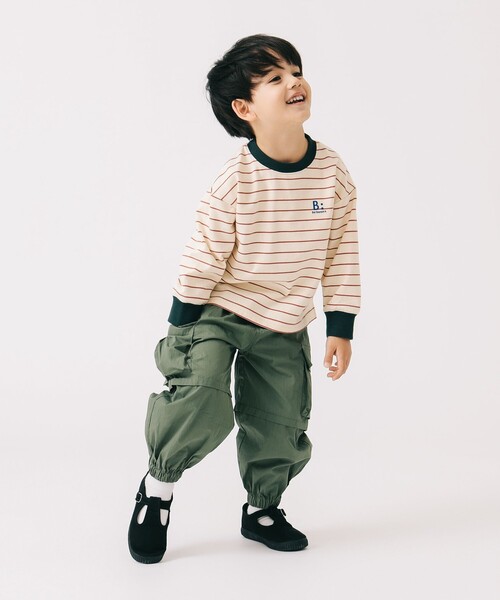 B:MING by BEAMS(ビーミングバイビームス)の「サスペンダー付き カーゴパンツ(100~140cm)(カーゴパンツ・キッズ・オリーブ/ホワイト系その他5・140/130/110/100/120)」の13枚目の写真