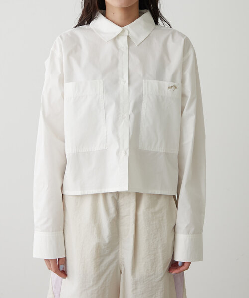 earthy（アーシー）の「タイプライターショートシャツ（シャツ/ブラウス・レディース・ホワイト・FREE）」の15枚目の写真