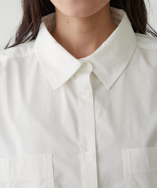 earthy（アーシー）の「タイプライターショートシャツ（シャツ/ブラウス・レディース・ホワイト・FREE）」の18枚目の写真