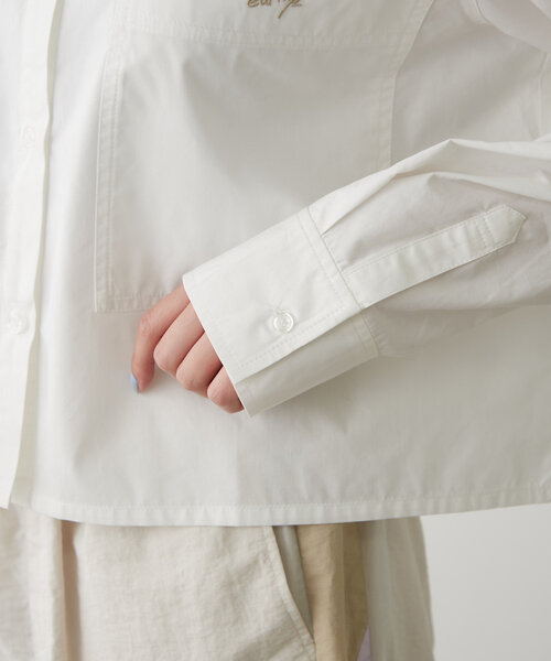 earthy（アーシー）の「タイプライターショートシャツ（シャツ/ブラウス・レディース・ホワイト・FREE）」の19枚目の写真