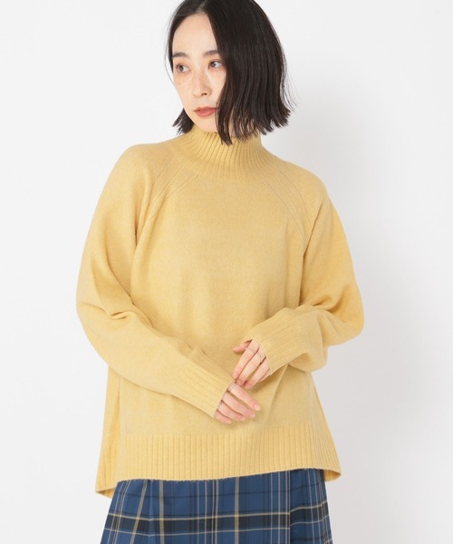 セール】5ゲージウールミックスハイネックプルオーバー（ニット
