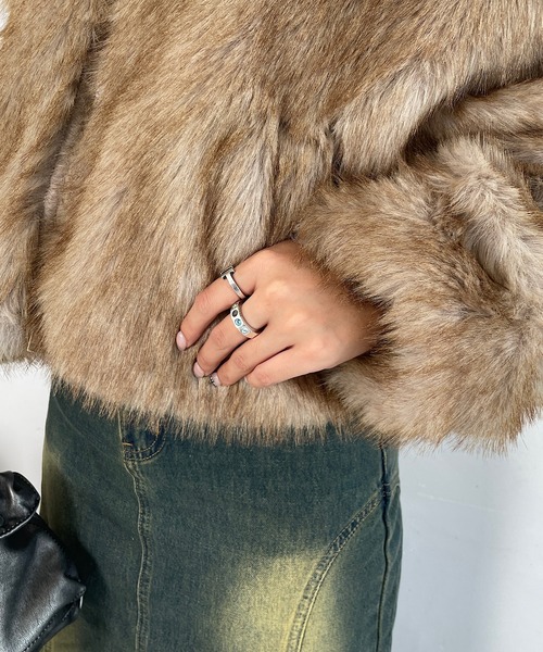 【セール】ファーハイネックコート（その他アウター）｜ROGER AND RAW（ロジャーアンドロウ）