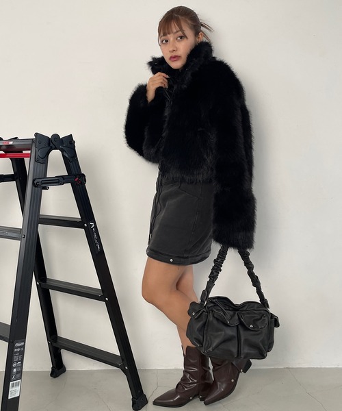 【セール】ファーハイネックコート（その他アウター）｜ROGER AND RAW（ロジャーアンドロウ）