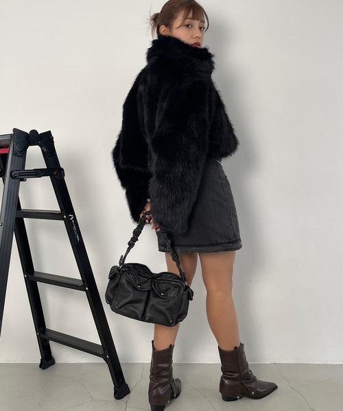 【セール】ファーハイネックコート（その他アウター）｜ROGER AND RAW（ロジャーアンドロウ）