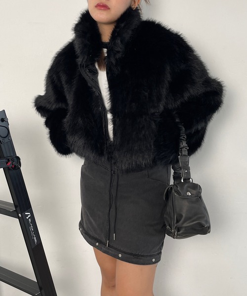 【セール】ファーハイネックコート（その他アウター）｜ROGER AND RAW（ロジャーアンドロウ）