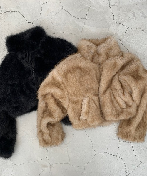 【セール】ファーハイネックコート（その他アウター）｜ROGER AND RAW（ロジャーアンドロウ）