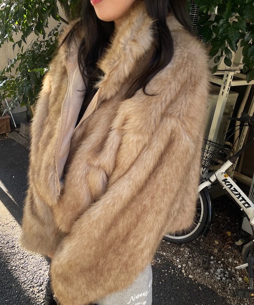 【セール】ファーハイネックコート（その他アウター）｜ROGER AND RAW（ロジャーアンドロウ）