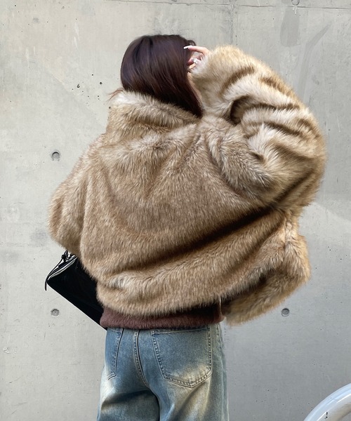 【セール】ファーハイネックコート（その他アウター）｜ROGER AND RAW（ロジャーアンドロウ）