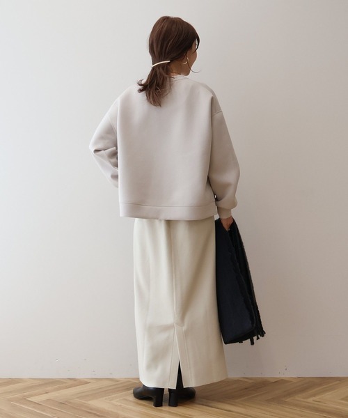 AMERICAN HOLIC(アメリカンホリック)の「サイドスリットポンチプルオーバー(スウェット・レディース・ライトグレー系2/ブルーグリーン/グレイッシュベージュ/ライトイエロー・M/L)」の10枚目の写真