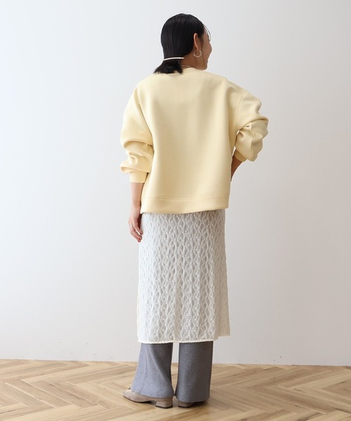 AMERICAN HOLIC(アメリカンホリック)の「サイドスリットポンチプルオーバー(スウェット・レディース・ライトグレー系2/ブルーグリーン/グレイッシュベージュ/ライトイエロー・M/L)」の15枚目の写真