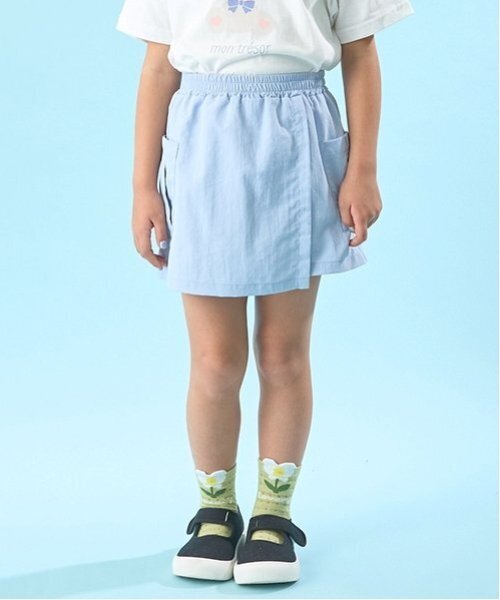 Lycee mine(リセマイン)の「【撥水加工】ラップパンツ(その他パンツ・キッズ・クリーム/サックスブルー/ライラック/アイボリー/ラベンダー/ネイビー/ミント/レッド・120cm/110cm/100cm/150cm/130cm/140cm)」の5枚目の写真