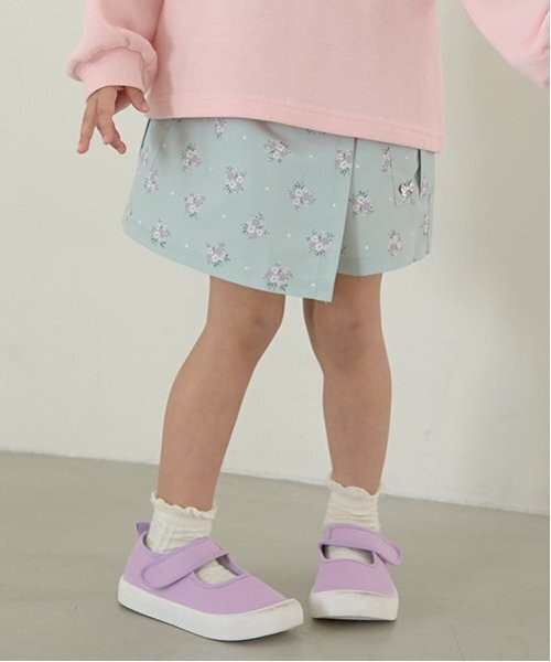 Lycee mine(リセマイン)の「【撥水加工】ラップパンツ(その他パンツ・キッズ・クリーム/サックスブルー/ライラック/アイボリー/ラベンダー/ネイビー/ミント/レッド・120cm/110cm/100cm/150cm/130cm/140cm)」の4枚目の写真