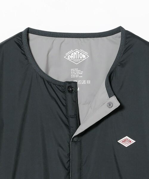 DANTON（ダントン）の「DANTON / INSULATION COLLARLESS JACKET（ブルゾン・メンズ・ブラック/チャコールグレー・M/S/L/XL）」の8枚目の写真