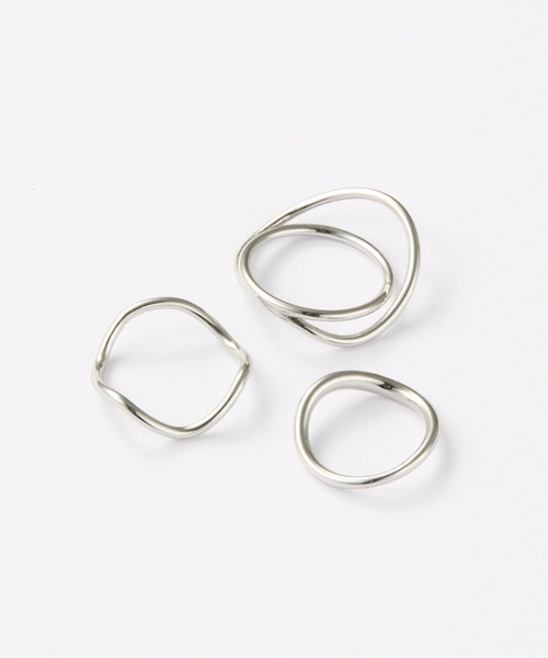 COLONY 2139(コロニートゥーワンスリーナイン)の「3PCSキンクセットリング(リング・レディース・シルバー/ゴールド・FREE)」の12枚目の写真