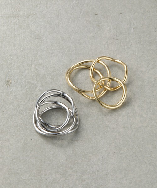 COLONY 2139(コロニートゥーワンスリーナイン)の「3PCSキンクセットリング(リング・レディース・シルバー/ゴールド・FREE)」の3枚目の写真