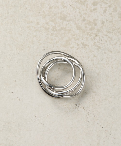 COLONY 2139(コロニートゥーワンスリーナイン)の「3PCSキンクセットリング(リング・レディース・シルバー/ゴールド・FREE)」の4枚目の写真