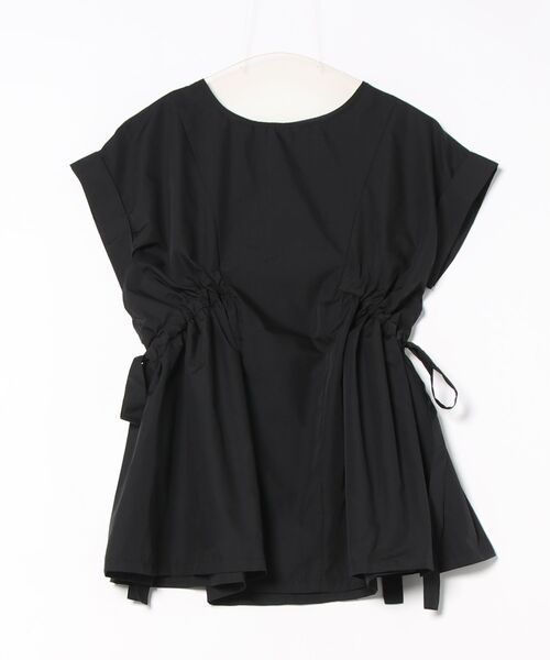 INTERPLANET（インタープラネット）の「ＴＣブロードサイドリボンドロストブラウス（シャツ/ブラウス・レディース・オフホワイト/ベージュ/ブラック/ホワイト×ブラック・FREE）」の17枚目の写真