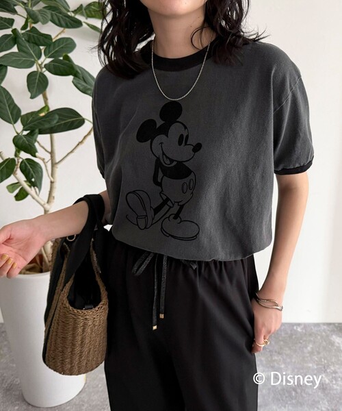 【GOOD ROCK SPEED/グッドロックスピード】Disney MickeyリンガーTシャツ（Tシャツ/カットソー）｜fredy emue（フレディエミュ）