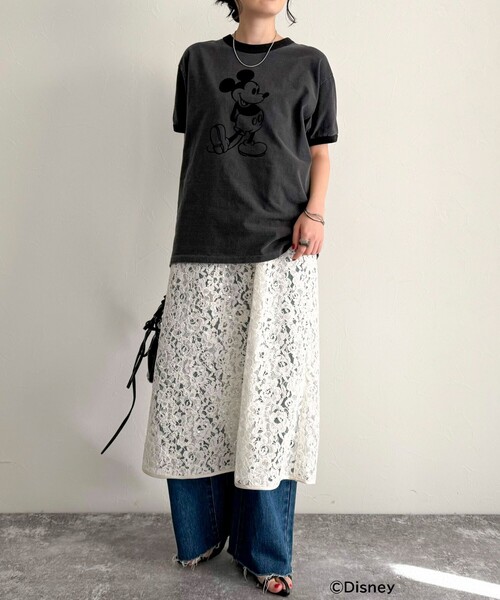 【GOOD ROCK SPEED/グッドロックスピード】Disney MickeyリンガーTシャツ（Tシャツ/カットソー）｜fredy emue（フレディエミュ）