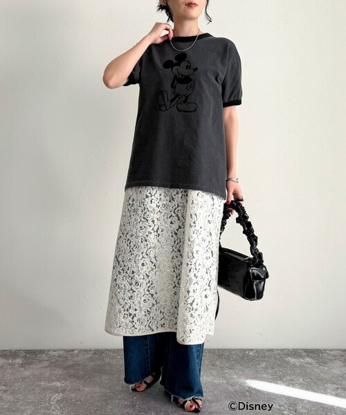 【GOOD ROCK SPEED/グッドロックスピード】Disney MickeyリンガーTシャツ（Tシャツ/カットソー）｜fredy emue（フレディエミュ）