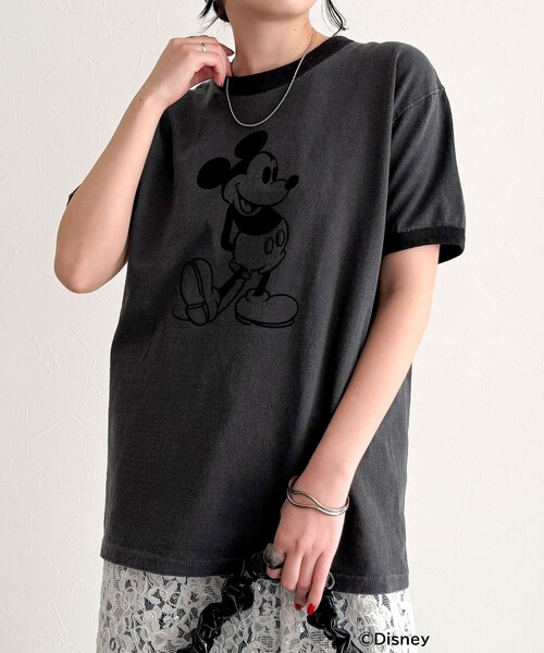 【GOOD ROCK SPEED/グッドロックスピード】Disney MickeyリンガーTシャツ（Tシャツ/カットソー）｜fredy emue（フレディエミュ）