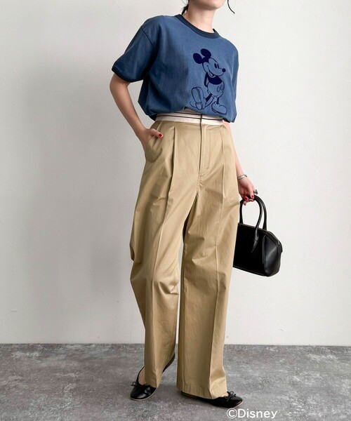 【GOOD ROCK SPEED/グッドロックスピード】Disney MickeyリンガーTシャツ（Tシャツ/カットソー）｜fredy emue（フレディエミュ）