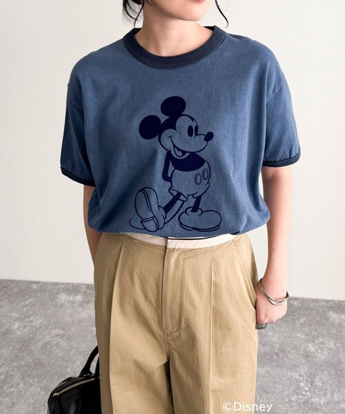 【GOOD ROCK SPEED/グッドロックスピード】Disney MickeyリンガーTシャツ（Tシャツ/カットソー）｜fredy emue（フレディエミュ）