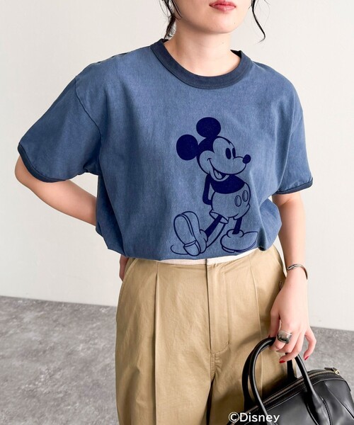 【GOOD ROCK SPEED/グッドロックスピード】Disney MickeyリンガーTシャツ（Tシャツ/カットソー）｜fredy emue（フレディエミュ）