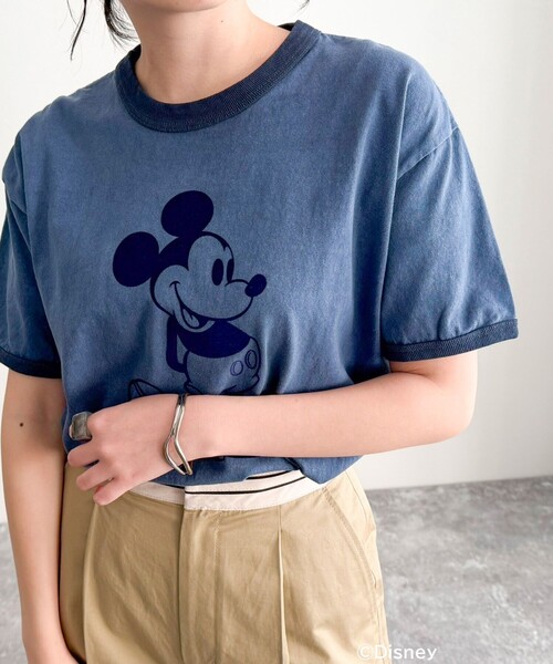 【GOOD ROCK SPEED/グッドロックスピード】Disney MickeyリンガーTシャツ（Tシャツ/カットソー）｜fredy emue（フレディエミュ）