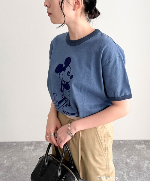 【GOOD ROCK SPEED/グッドロックスピード】Disney MickeyリンガーTシャツ（Tシャツ/カットソー）｜fredy emue（フレディエミュ）