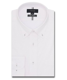 【ストレッチ ノンアイロン 吸水速乾】タカキュー ボタンダウン ビジネス ドレス 長袖 ニット ワイシャツ
