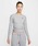 NIKE�i�i�C�L�j�́u�i�C�L �X�|�[�c�E�F�A �E�B�����Y ���u �����O�X���[�u �N���b�v�h �g�b�v / Nike Sportswear Women's Ribbed Long-Sleeve Cropped Top HV8728-063 Dark Grey Heather�iT�V���c/�J�b�g�\�[�j�v�b�O���[�n���̑�