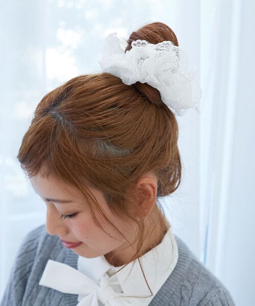 MAJESTIC LEGON（マジェスティックレゴン）の「シアーボリュームシュシュ（シュシュ・レディース・B/A・FREE）」の2枚目の写真