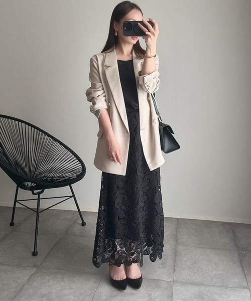 NOMAE oneway ラッフルスリットスカート ラフッルスリット