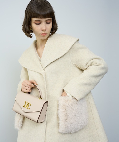 DEICY（デイシー）の「ファーポケットフレアコート（その他アウター・レディース・ピンク/アイボリー・FREE）」の16枚目の写真