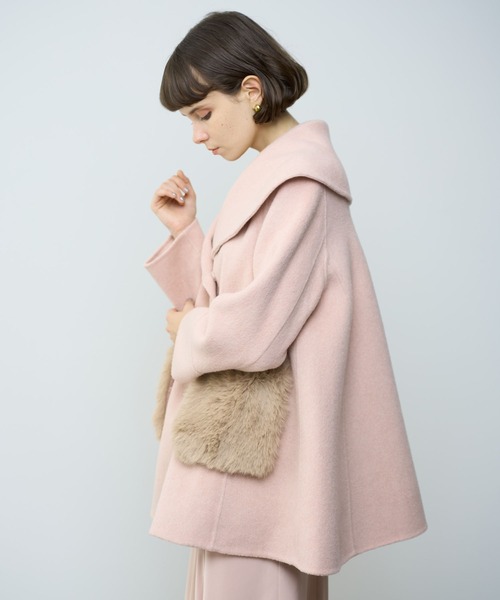 DEICY（デイシー）の「ファーポケットフレアコート（その他アウター・レディース・ピンク/アイボリー・FREE）」の22枚目の写真