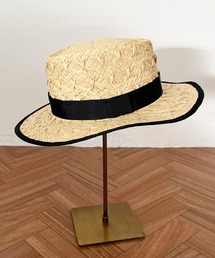 ツイストモチーフラフィアハット