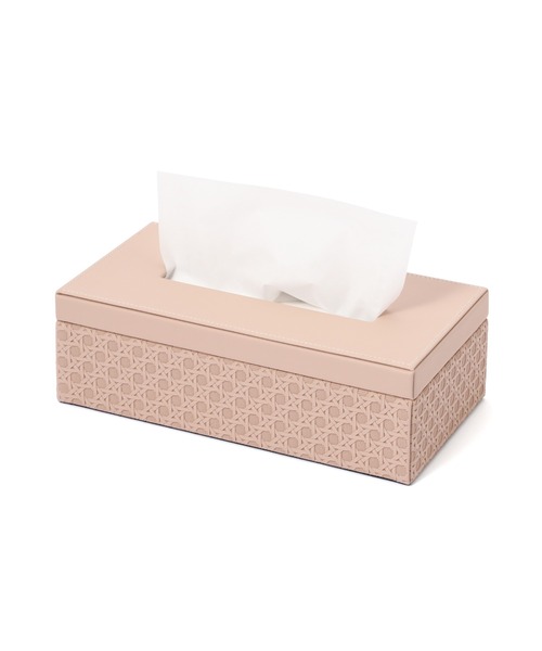 エンボス ティッシュボックス ピンク（収納グッズ）｜Francfranc