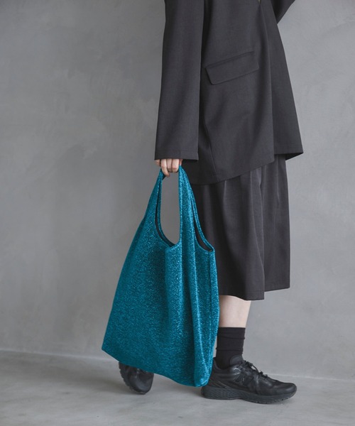 feepur（フェピュール）の「ラメトートバッグ（トートバッグ・レディース・ブラック/シルバー/イエロー/オレンジ/ピンク/ブルー・FREE）」の3枚目の写真