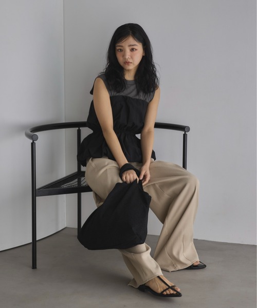 feepur（フェピュール）の「ラメトートバッグ（トートバッグ・レディース・ブラック/シルバー/イエロー/オレンジ/ピンク/ブルー・FREE）」の7枚目の写真