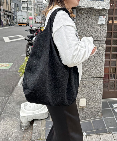 feepur（フェピュール）の「ラメトートバッグ（トートバッグ・レディース・ブラック/シルバー/イエロー/オレンジ/ピンク/ブルー・FREE）」の13枚目の写真